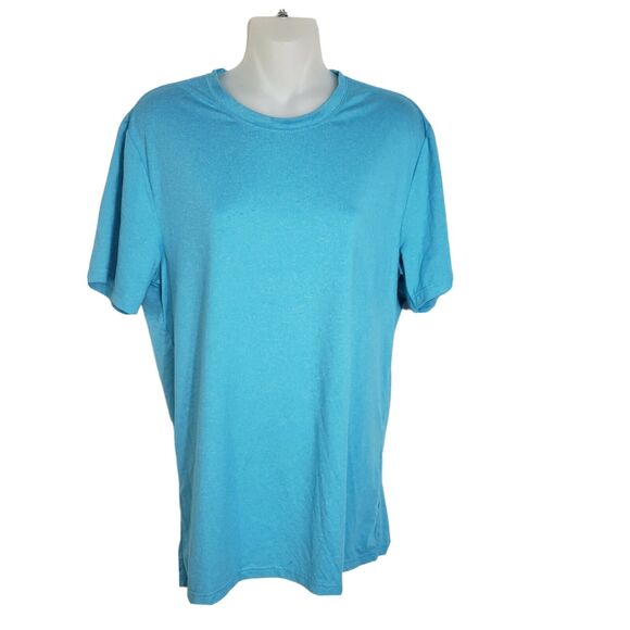 32 Degrees Cool Women's T Shirt Tee Medium Teal Short Sleeve Crew Neck Stretch - Picture 1 of 8